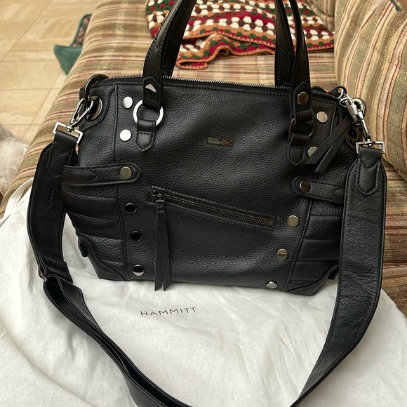 Hammitt Handbags - Hammitt Daniel mulholland black leather gorgeous bag NWT crossbody strap great!